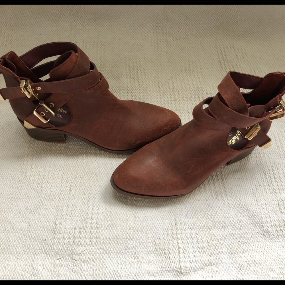 Seychelles rust leather ankle boots